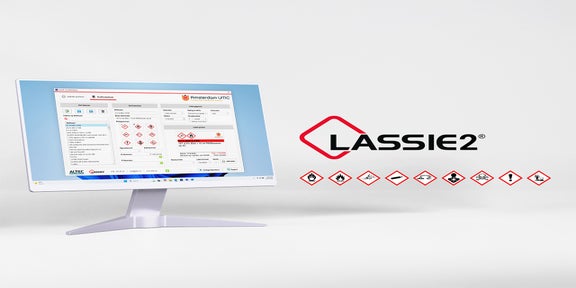 LASSIE2 software voor het ontwerpen en afdrukken van GHS labels met geïntegreerd stoffenbeheer en gevarenpictogrammen